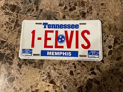 Elvis Tennessee Memphis Metal 1987 License Plate Presley 1-Elvis EPE Inc. New • $18