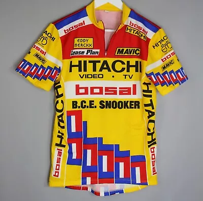 Eddy Merckx Cycling Vintage Jersey Made In Italy Size 6 Shirt Hitachi • $112.49