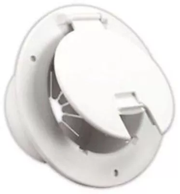 RV Electric CORD CABLE HATCH Fits 30 Or 50 AMP Power Cords Round Polar White • $5.99