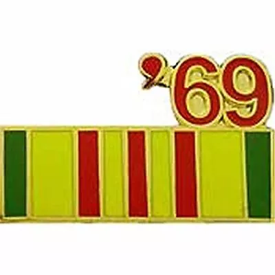 1969 Vietnam Service Ribbon Lapel Or Hat Pin • $8.98