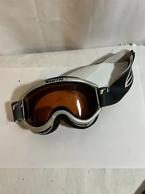 Smith Snow Ski Goggles Gray Blue White Orange Lens AS IS • $5