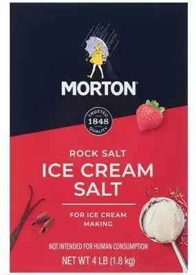 Morton Rock Salt Ice Cream Salt 4 Lbs Box • $5