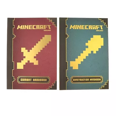 Minecraft Handbook Lot Of 2 Mojang Construction And Combat Handbooks • $9.88