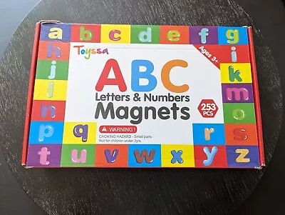 Toyssa ABC MAGNETIC Numbers & Letters Upper & Lower Case In Plastic Storage Case • $7