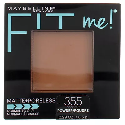 Maybelline Fit Me Matte + Poreless Pressed Powder Coconut 355 0.29 Oz • $13.13