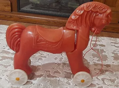 Soviet Vintage Children's Wheelchair Toy  Horse On Wheels .USSR.VERI RARE. • $115