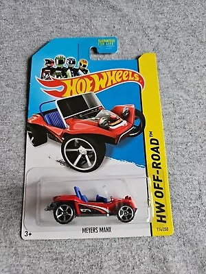 2014 Hot Wheels MEYERS MANX Red 114/250 GREAT CARD Off Track • $6