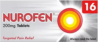 £3.47 • Buy Nurafen 8 Hours Pain Relief Strong 200Mg Tablets Fast Pain Relief Killer