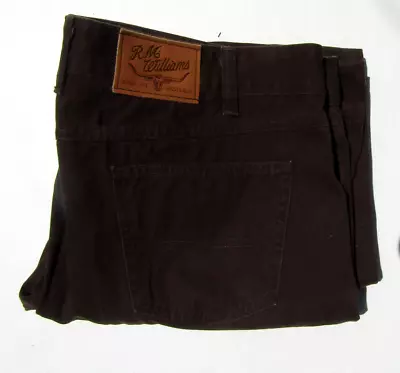 RM Williams Men's Dark Brown Jeans TJ113 42R W42 L31 (Hemmed) • $35