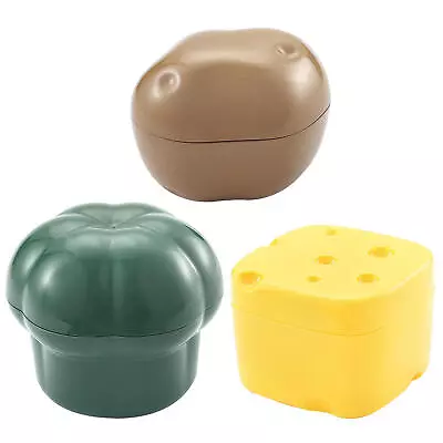 Vegetable Shape Food Storage Box Plastic Reusable Fresh-Keeping Fruit Container • $14.47