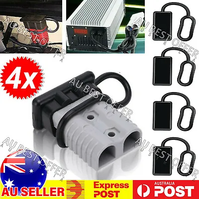 $4.97 • Buy 4x For Anderson Plug Cover Dust Cap Connectors 50AMP Battery Caravn 12-24V AUS