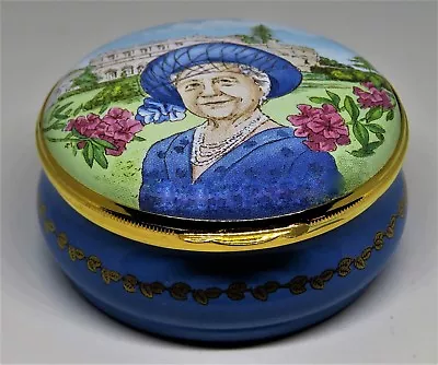 $49.99 • Buy Crummles English Enamel Box - 100th Birthday Of The Queen Mother - Royalty - Mib