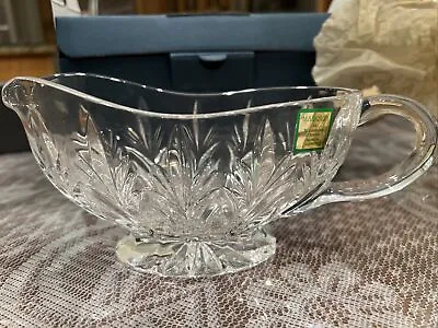 Stunning Signed Marquis By Waterford Crystal Canterbury Sauce Boat With Labels • $50