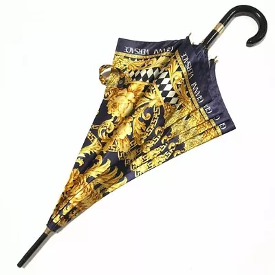 Authentic Gianni Versace Vintage Umbrella Flower Baroque Gold • $340