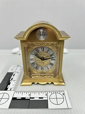 Vintage LINDEN TEMPUS FUGIT QUARTZ CLOCK  Gold Tone • $25