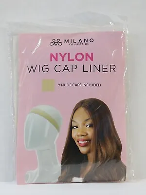 9 Pc Milano Collection Professional Nylon Mesh Wig Stocking Liner Cap In NUDE • $9.99