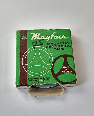 Vintage Mayfair 30 Minute Mini Magnetic Recording Tape Made In USA • $10