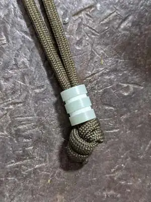 Medium Jade Green G10 Lanyard Bead With Two Grooves And A Free Paracord Lanyard • $14