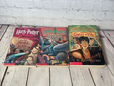 Harry Potter Books 234 Paper Back Scholastic Missing 1 567 • $19.99