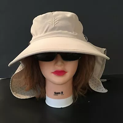 Coolibar UPF 50+ ULTRA Sun Hat Convertible  Outdoor UV Protection Khaki OSFM EUC • $47.49