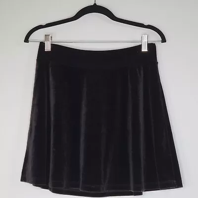 PINS &NEEDLES Velour Micro Mini Skirt Size M Skater A-Line Velvet Short Stretch • $24.99