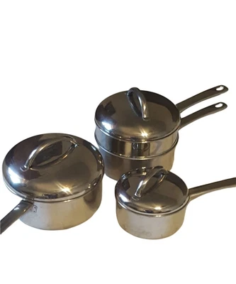 £156.95 • Buy Meyer Stainless Steel Cookware 7 Pc Set Saucepans Lids Steamer Meyersteel