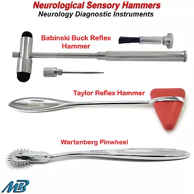 Sensory Reflex Hammers Bibinski Buck Taylor Neurological Waternberg Pinwheel • $9.99