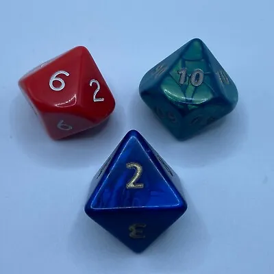 Individual Dice - Pearl Jumbo Dice (Various D4 D6 D8 D10 D% D12 D20) • £1.05