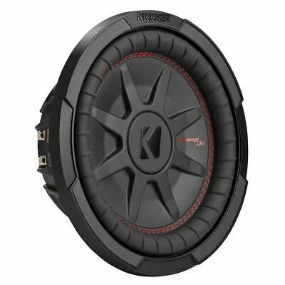 Kicker 48CWRT102 Comp Series 800W Max 10  Dual 2-Ohm Shallow Mount Car Subwoofer • $199.99