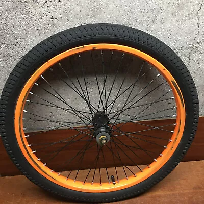 Orange Front BMX Wheelset Rims  Hutch Pk Dg Gt Redline Old School • $18