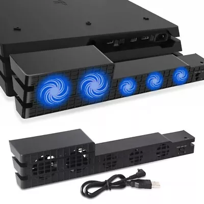 $25.98 • Buy External Cooling Fan Turbo Cooler For Playstation 4 PS4 Pro / Slim Game Console