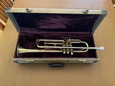 Trumpet Hrh Dauphine Paris France With Case & Vincent Bach Mouthpiece 10 1/2 C • $199