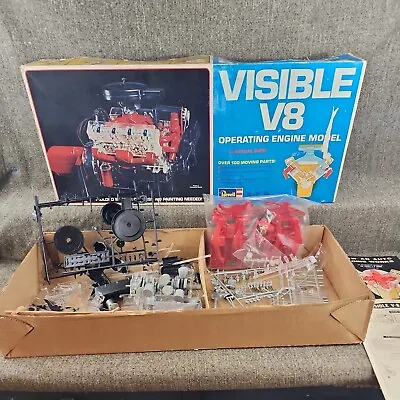 $114.89 • Buy Revell Visible V8 Model Car Motor Engine Kit Motorized 1/4 Scale H-902 Vtg 1977