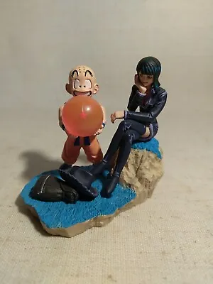 Krillin And Robin Dragon Ball X One Piece Megahouse Dracap Capsule Figure N-6 • $45