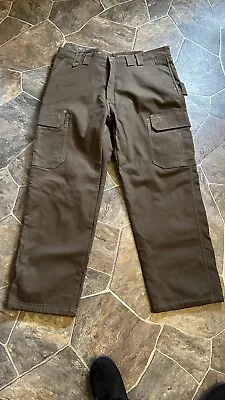 Mens Smiths Workwear RELAXED FIT Insulated Carpenter Brown Jeans Size 38x30 NEW • $30