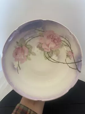 Vintage Leuchtenburg Germany  Rose Floral Bowl • $16