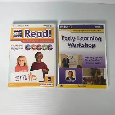 Dr Robert Titzer: Your Baby Can Read Early Learning Workshop DVD Bundle X2 Child • £12.40