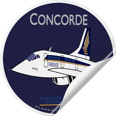 $7 • Buy Singapore Airlines Concorde Sticker 75 Mm