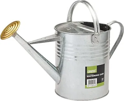 Draper 53234 Large 9 L Traditional Garden Watering Can Galvanised Steel Metal • £23.93