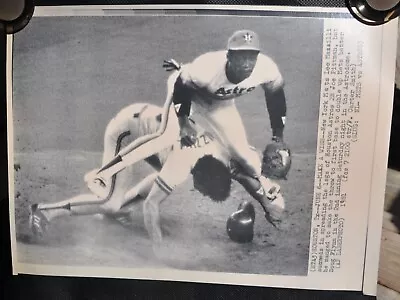 Lee Mazzilli Mets V. Astros 1981 AP Wire Laserphoto MLB RARE Original 8 X 11 • $12