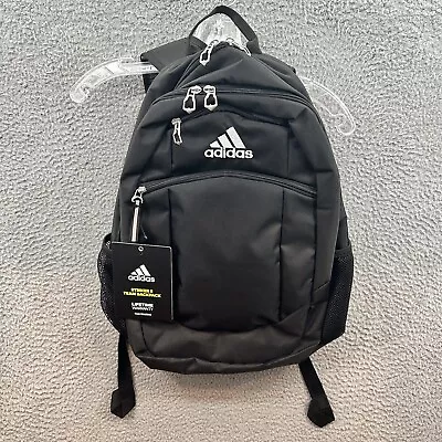 Adidas Backpack Black White Striker II Team XL Padded Laptop Storage Mens Bag • $43.78