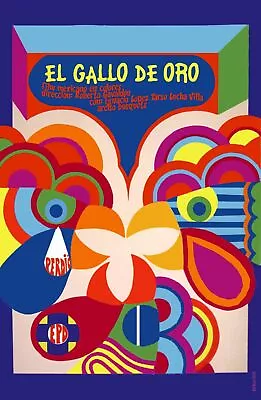 4850.Decoration Poster.El Gallo De Oro.Cockfight Rooster.Mexican Movie.Wall Art • £57.85