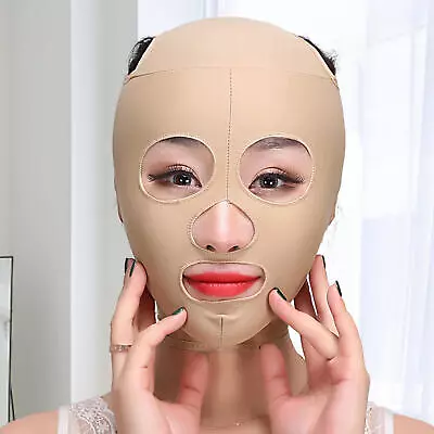 Elastic Face Slimming Bandage V Line Face Shaper Women Chin Cheek Lift Up Masque • $13.82