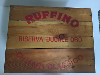 Vintage Ruffino Wine Wooden Crate • $32.90