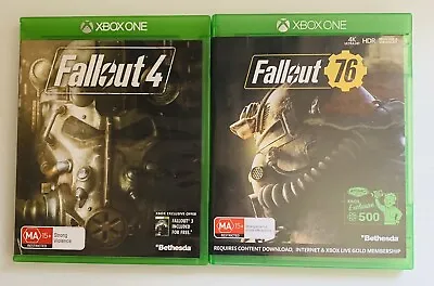 Fallout 4 + Fallout 76 - Microsoft Xbox One Game Bundle PAL • $14.24