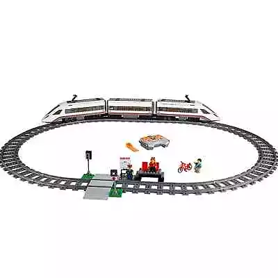 Lego 60051 High-speed Passenger Train 2014 Used & Power Light & Switch Tracks • $210