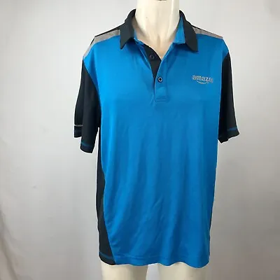 Lily Yung - Men's Xl - Blue Short Sleeve Uniform Polo Shirt • $17