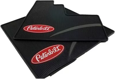 Peterbilt Truck OEM Ribbed Rubber Floor Mats W/Logo-  Sleeper - 348 386 389 567 • $118.95