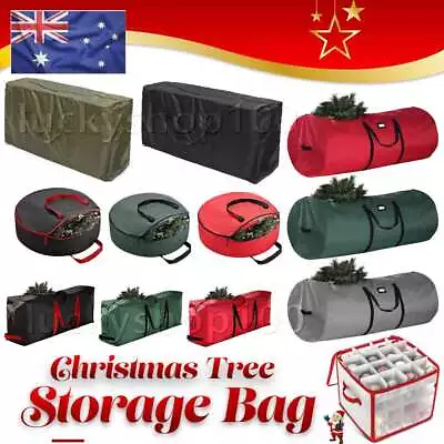 Xmas Tree Storage Bag Large For Christmas Tree Decoration Zip Up Bag • $15.89