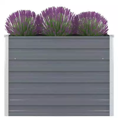 Galvanised Steel Garden Bed Box Flower Herb Plant Trough Raised Planter 100cm • $85.95